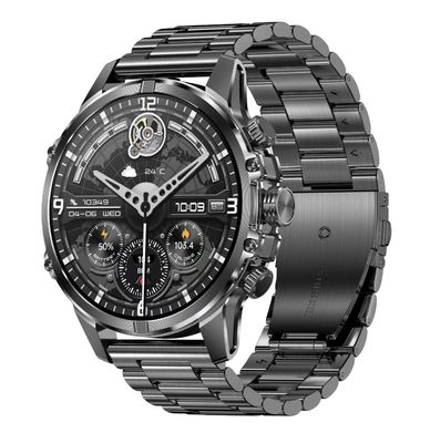 ساعة ذكية للرجال في الهواء الطلق مع مصباح يدوي بطارية بطاقة 600mAh